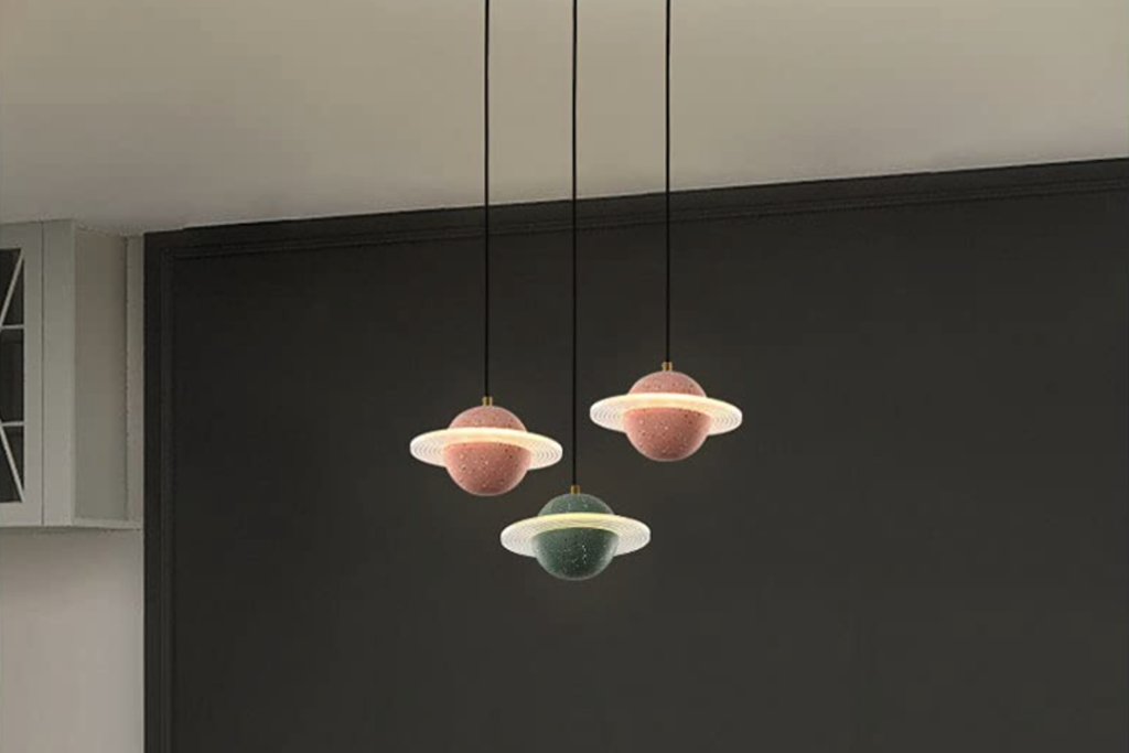 Create a Stylish Bedroom with a Macaron Terrazzo Pendant Light ...